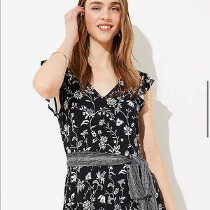 NWT Loft Rainforest Cutout Midi dress